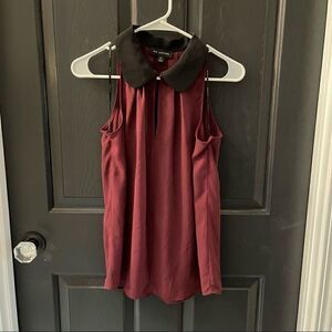 Like New - MM Couture Burgandy Sleeveless Blouse (M)